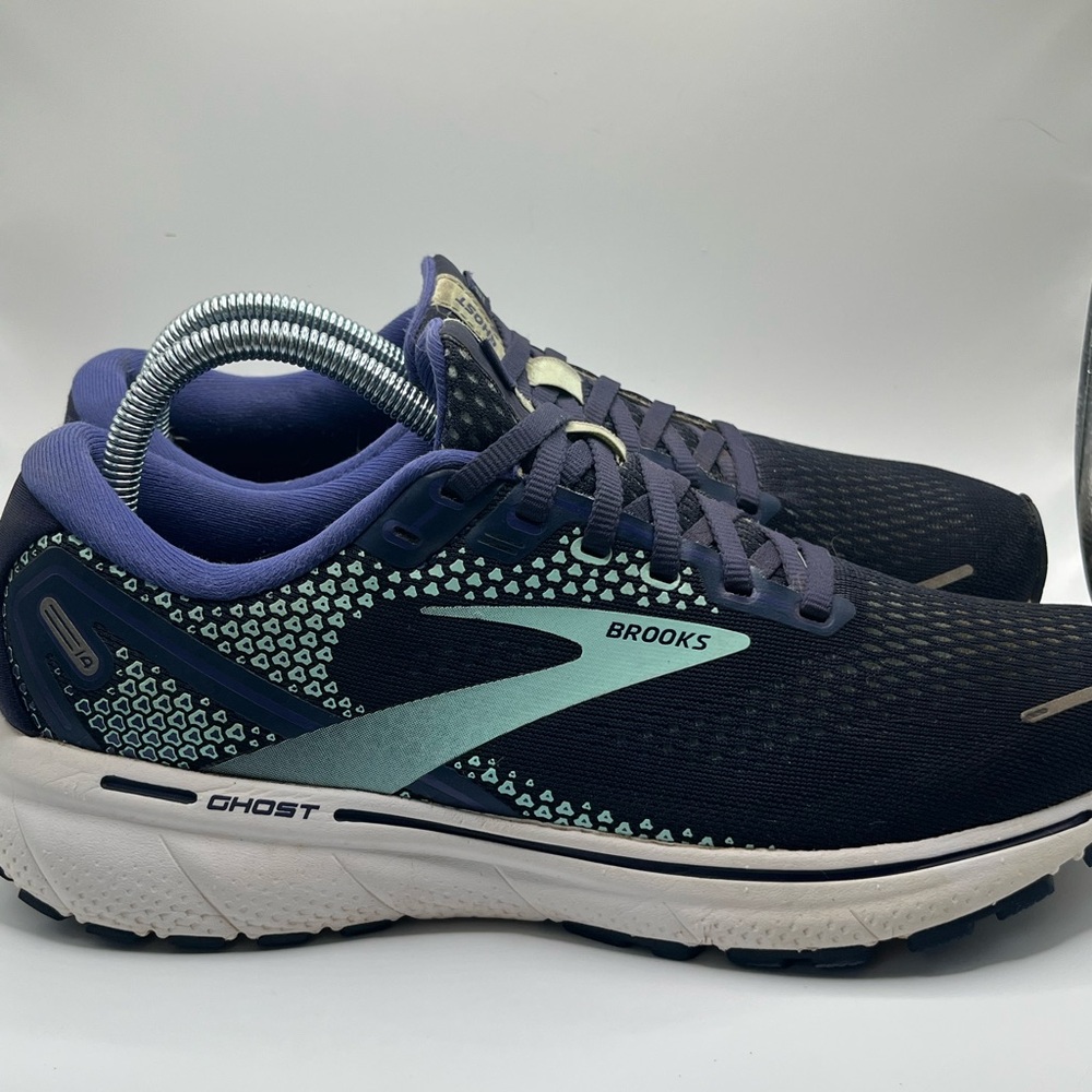 Brooks Ghost 14 Running Shoes Women's Peacoat/Yucca/Navy 9.5